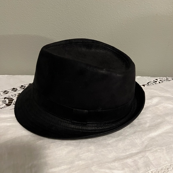 Black Fedora Hat vintage Dobbs hat Ganster Jazz style - Picture 4 of 6